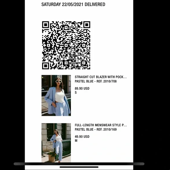 Zara Suit- 2 piece set. Medium pant, small blazer - Picture 3 of 9